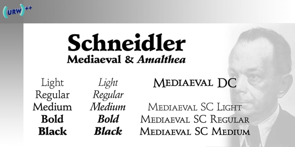 Schneidler font