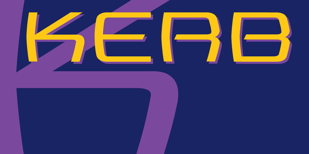 Kerb font