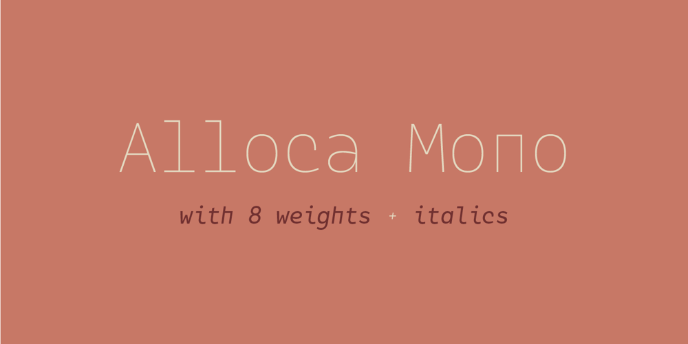 Alloca Mono font
