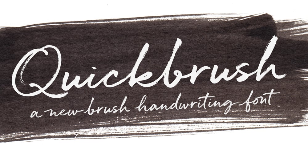 Quickbrush font