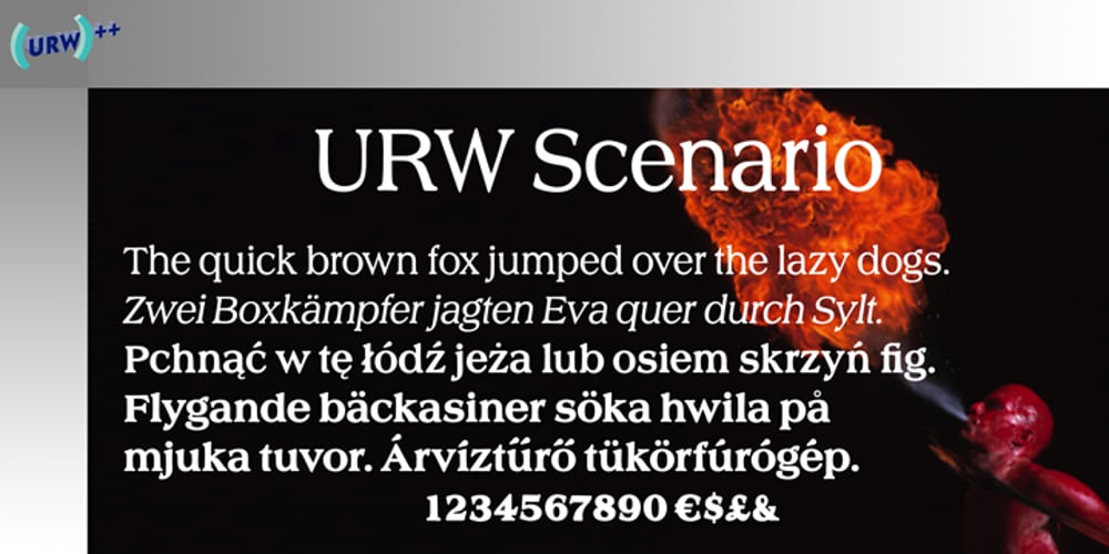 Scenario font