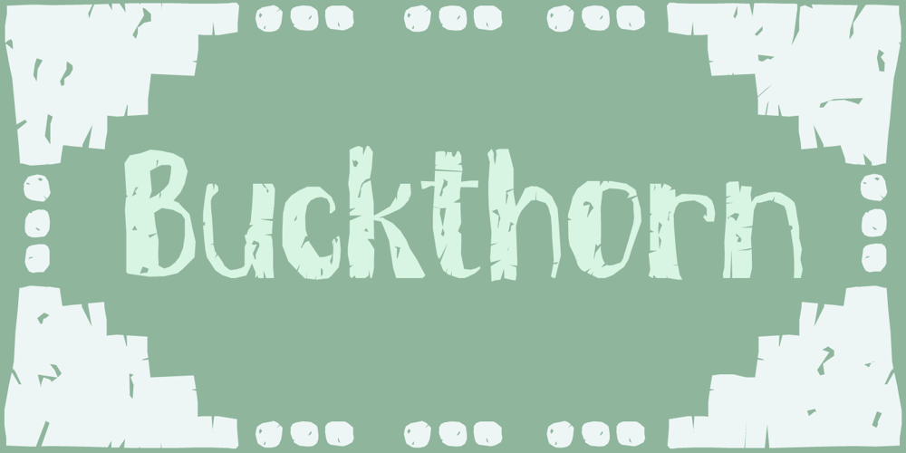 Buckthorn font