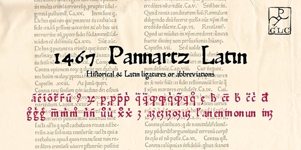 1467 Pannartz Latin font