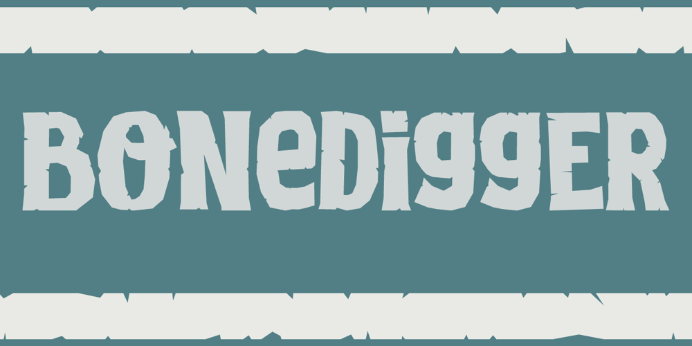 Bonedigger font