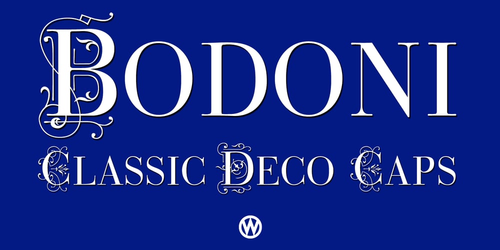 Bodoni Classic Deco font