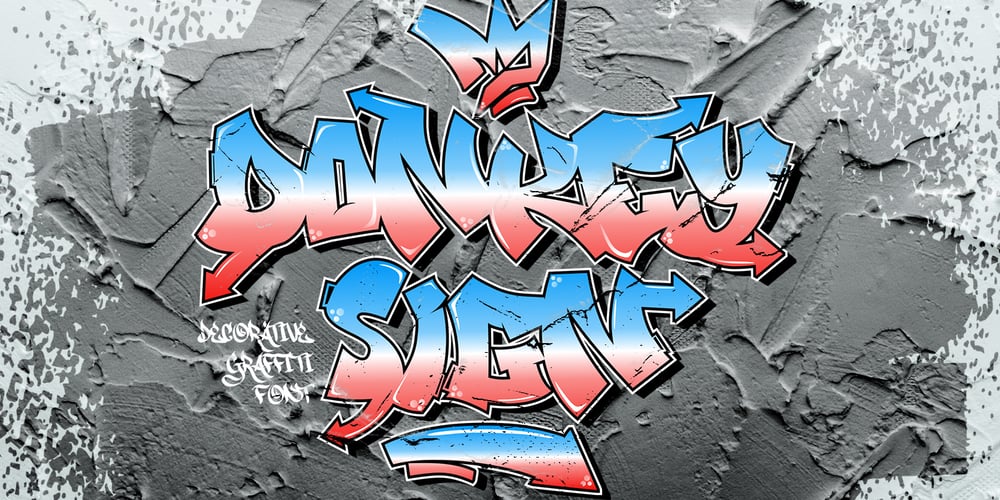 Donkey Sign Graffiti font