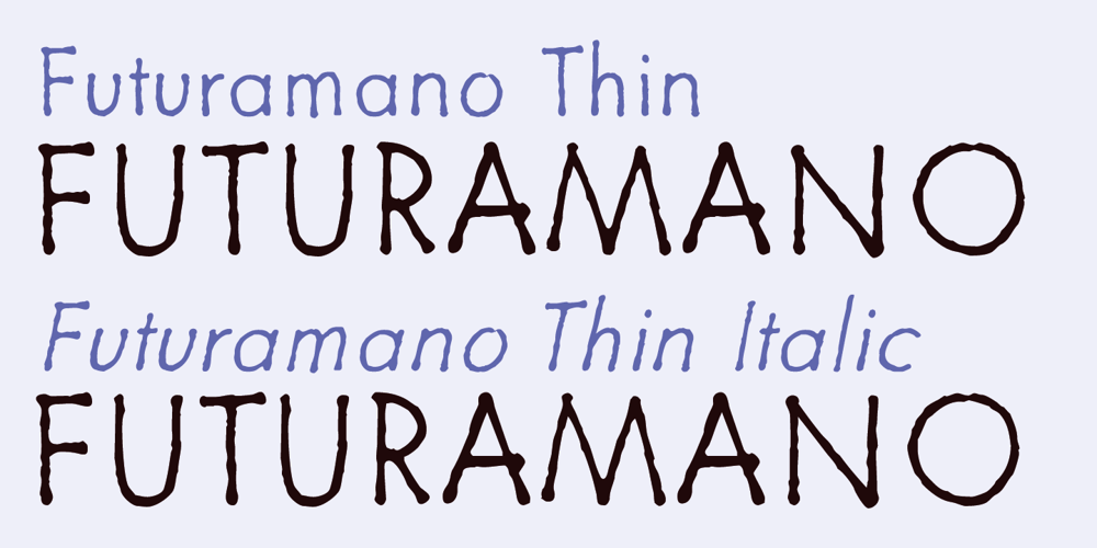 Futuramano font