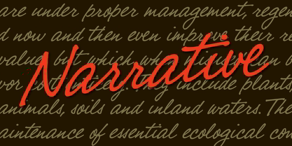 Narrative BF font