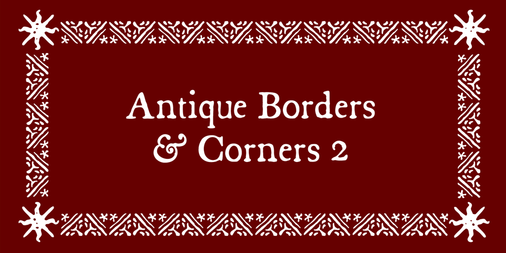 Antique Borders & Corners 2 font