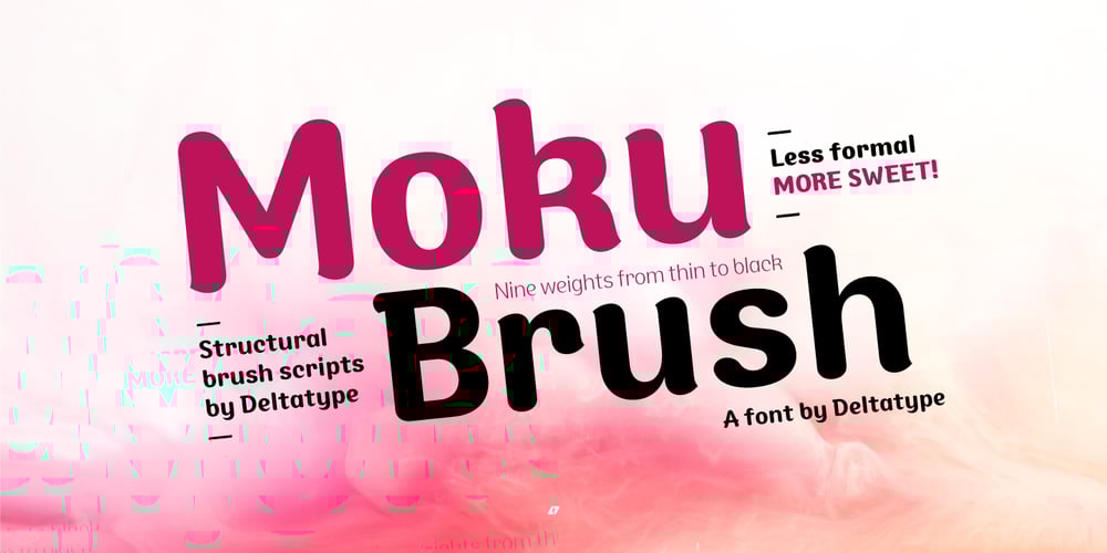 Moku Brush font