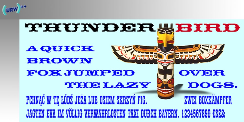Thunderbird font