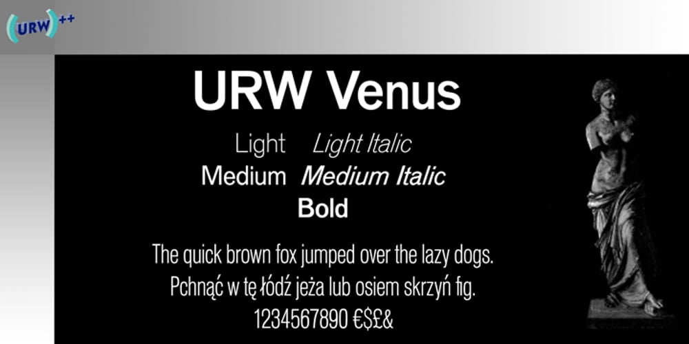 Venus font