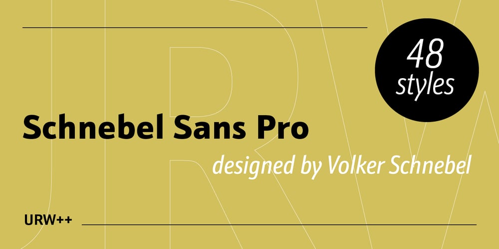 Schnebel Sans Pro font