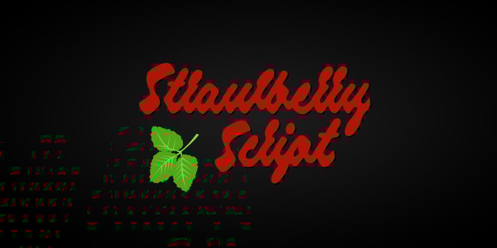 Strawberry Script font