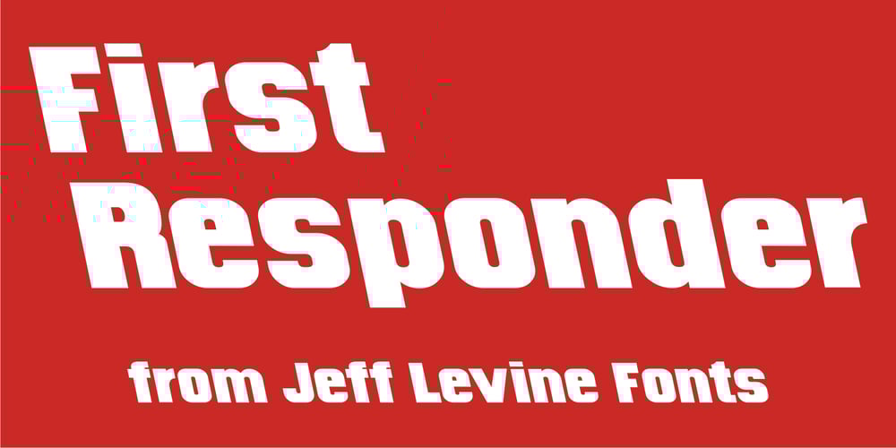 First Responder JNL font