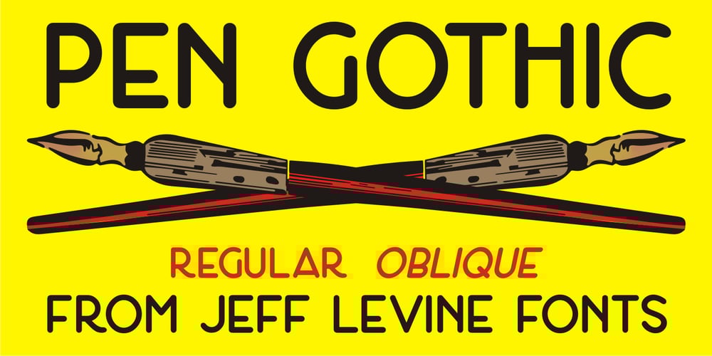 Pen Gothic JNL font