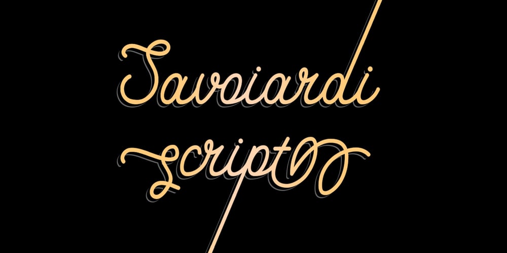 Savoiardi font