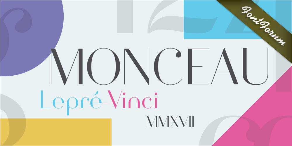 Monceau font