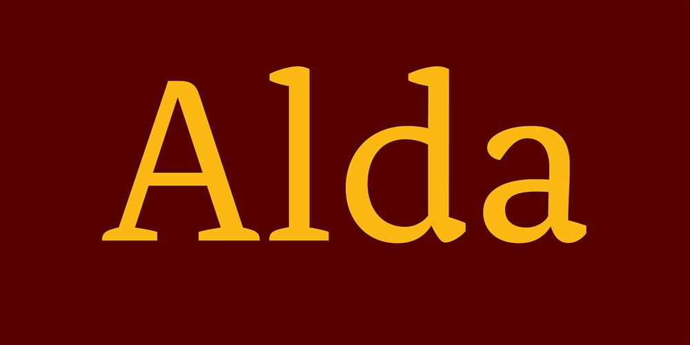 Alda font
