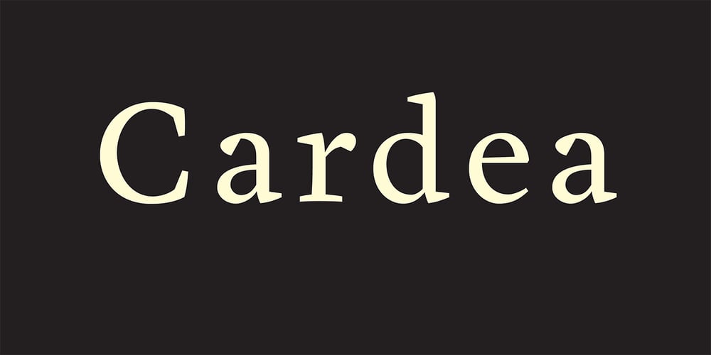 Cardea font