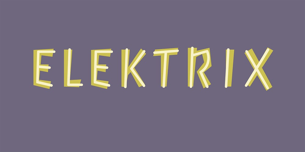Elektrix font