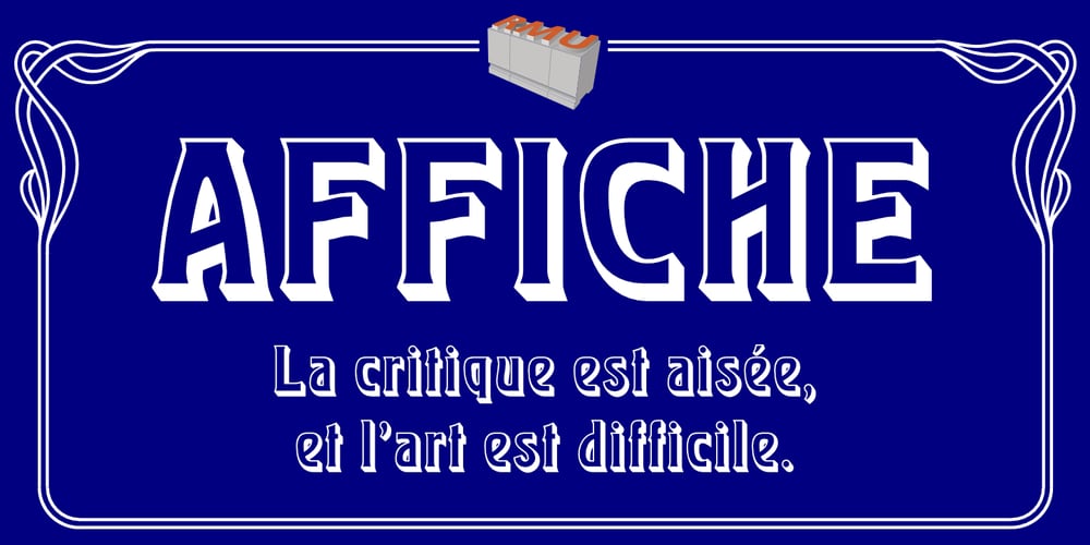 Affiche font