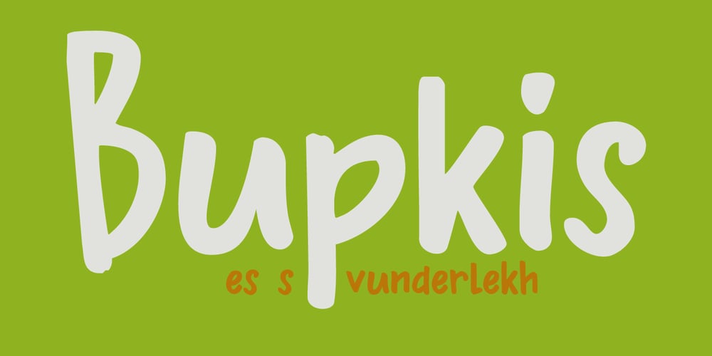 Bupkis font