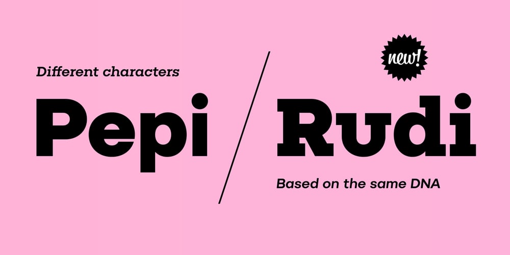 Pepi/Rudi font
