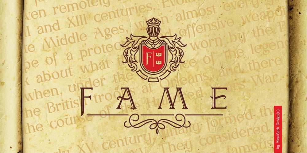 AM Fame font