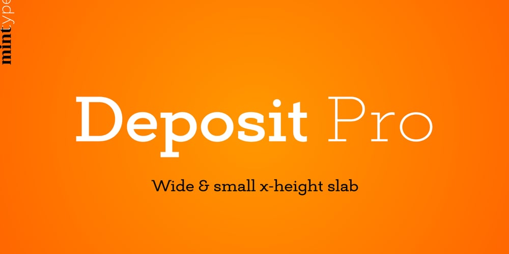 Deposit Pro font