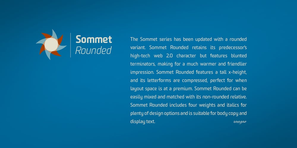 Sommet Rounded font