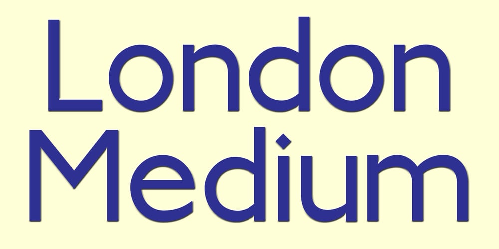 London Medium font