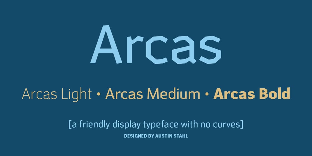 Arcas font