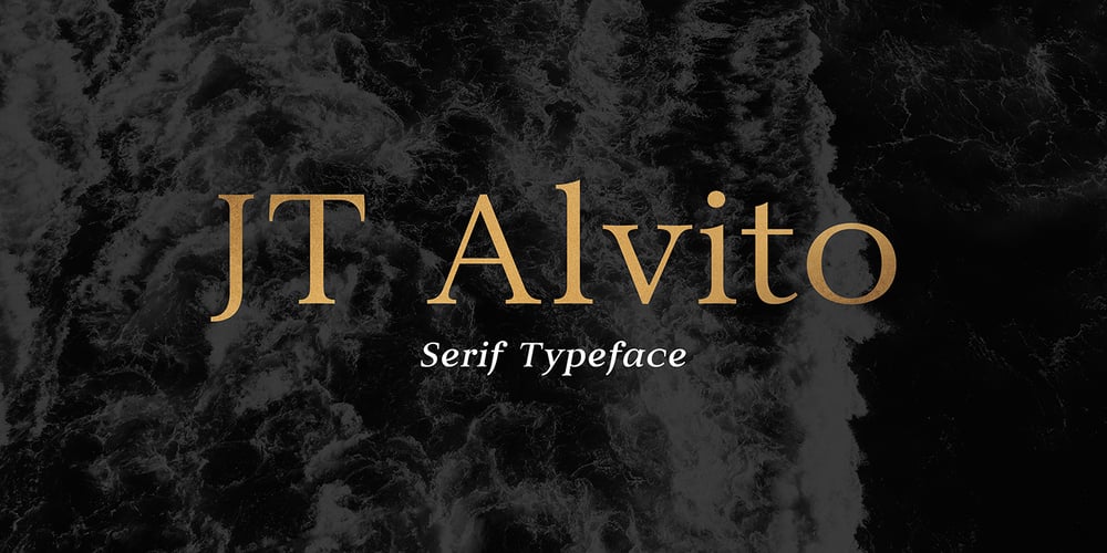 JT Alvito font