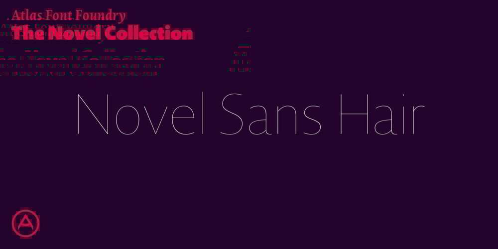 Novel Sans Hair Pro font