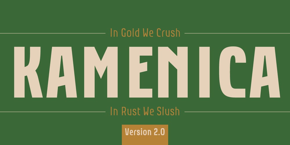 Kamenica font