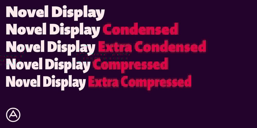 Novel Display font