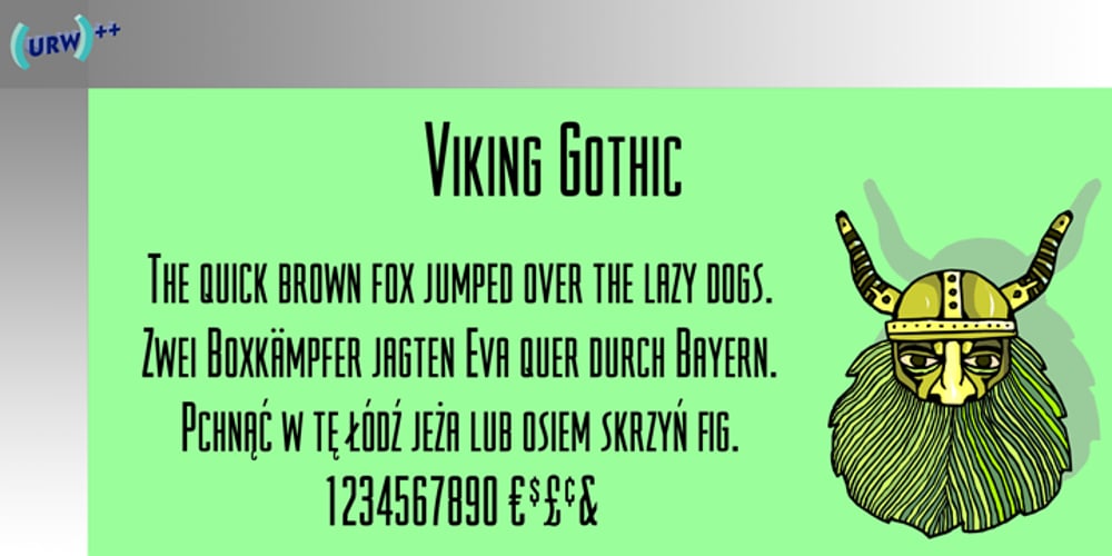 Viking Gothic font