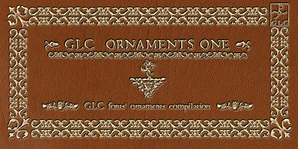 GLC Ornaments One font