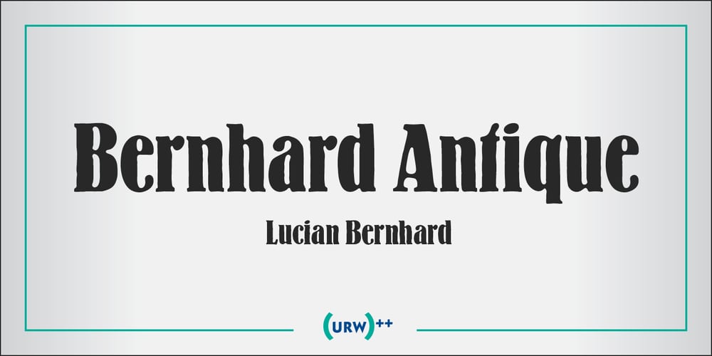 Bernhard Antique font