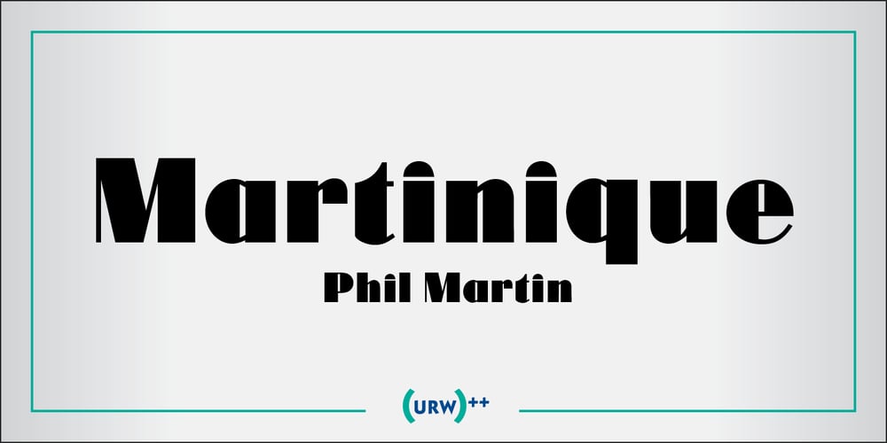 Martinique font