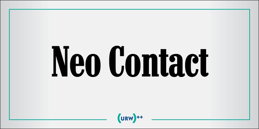 Neo Contact font