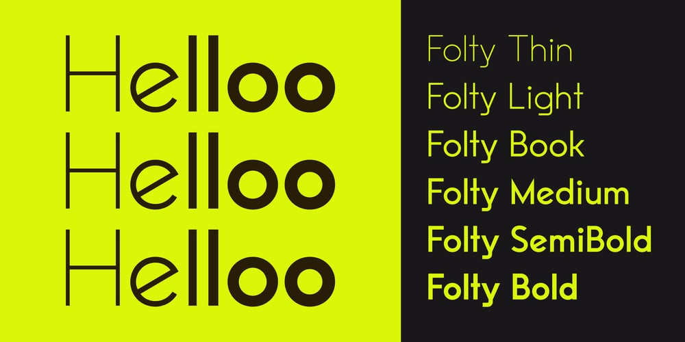 Folty font