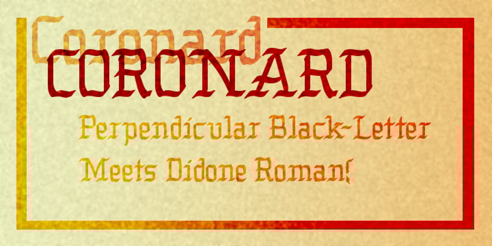 Coronard font