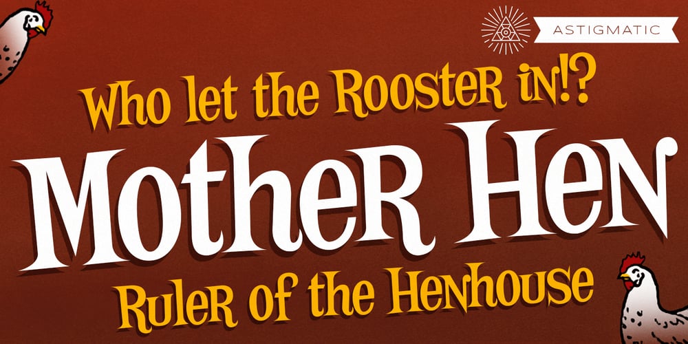 Mother Hen AOE font