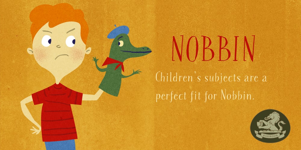 Nobbin font