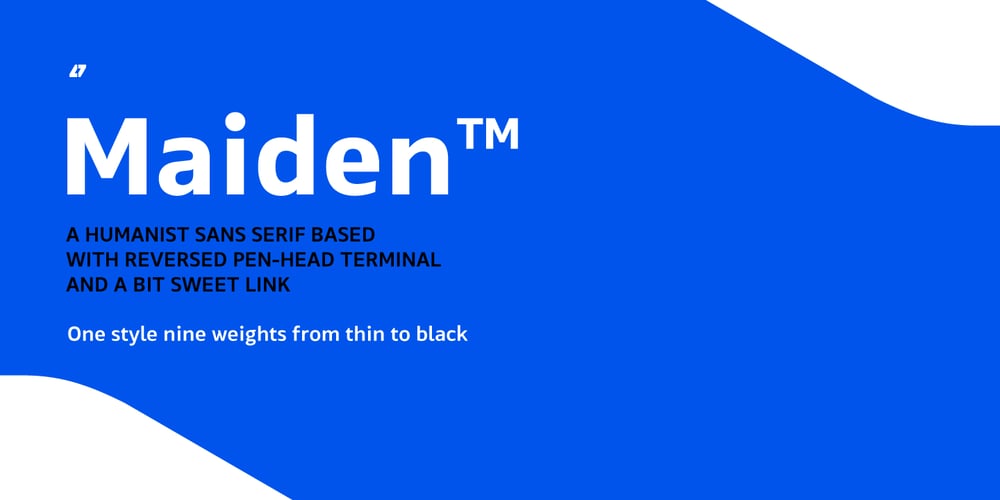 Maiden Sans font