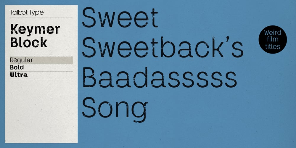 Keymer Block font