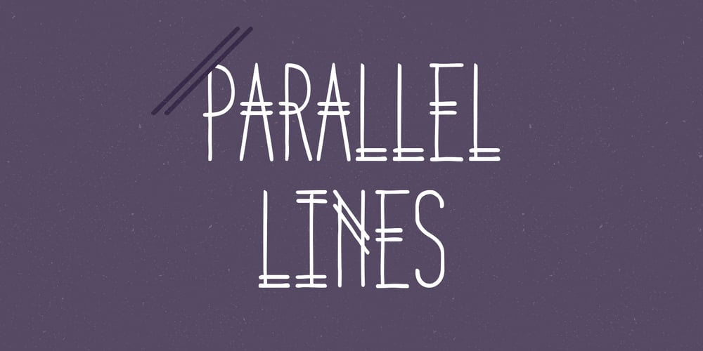Parallel Lines font