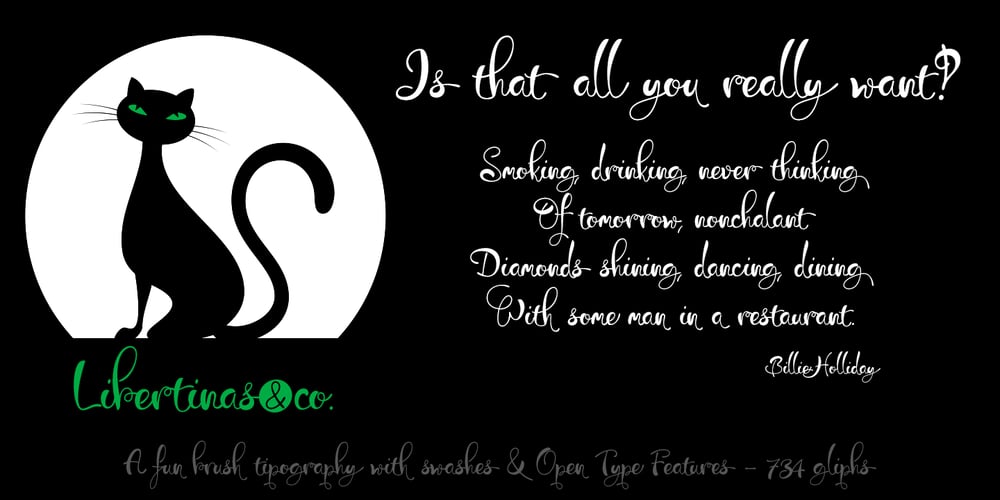 Libertinas & co font